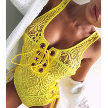 Load image into Gallery viewer, Sexy One-piece Women Swimwear Lace