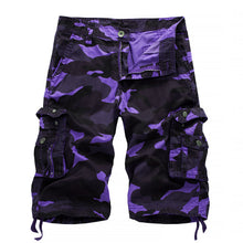 Load image into Gallery viewer, Military Camo Cargo Shorts