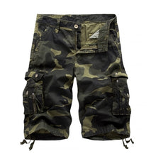 Load image into Gallery viewer, Military Camo Cargo Shorts