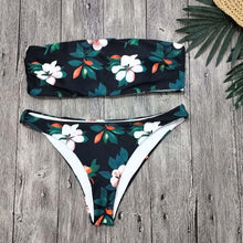 Load image into Gallery viewer, Sexy Strapless Bikinis Women Swimsuit Printed