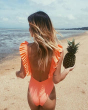 Load image into Gallery viewer, New Ruffle One Piece Swimsuit Ruffle