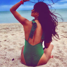 Load image into Gallery viewer, New Ruffle One Piece Swimsuit Ruffle