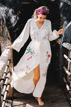 Load image into Gallery viewer, Crochet White Knitted Beach Cover up dress