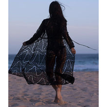 Load image into Gallery viewer, Long Crochet Beach Cover up Robe