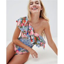 Load image into Gallery viewer, Sexy Solid Yellow One Piece Swimsuits