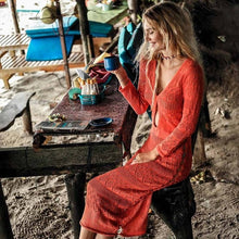 Load image into Gallery viewer, Long Crochet Knitted Beach