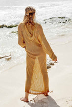 Load image into Gallery viewer, Sexy V-Neck Hoodie Knitted Summer Beach Dress Long