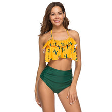 Load image into Gallery viewer, Floral Split Spaghetti Strap Sexy Charming Durable Two-piece Swimwear
