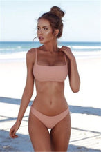 Load image into Gallery viewer, Brand New Women Solid Bikini Sets Padded Bra
