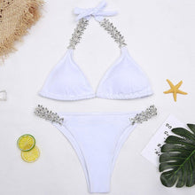 Load image into Gallery viewer, Brand New Sexy Women Crystal Bikini Set Push-Up Padded