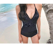 Load image into Gallery viewer, One Piece Swimsuit Women Sexy Black