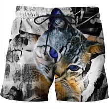 Load image into Gallery viewer, Skull Printed Beach Shorts Men 3d Funny Casual Short