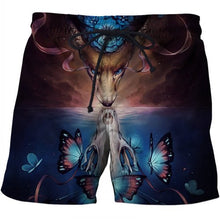 Load image into Gallery viewer, Skull Printed Beach Shorts Men 3d Funny Casual Short