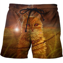 Load image into Gallery viewer, Sea male suit casual Short Quick Dry Running Swimwear 3D Lion Printed