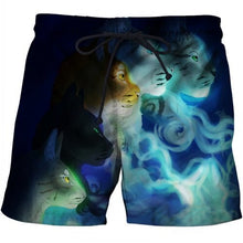 Load image into Gallery viewer, Sea male suit casual Short Quick Dry Running Swimwear 3D Lion Printed