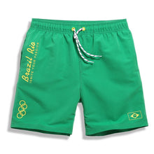 Load image into Gallery viewer, Men's green Board Shorts
